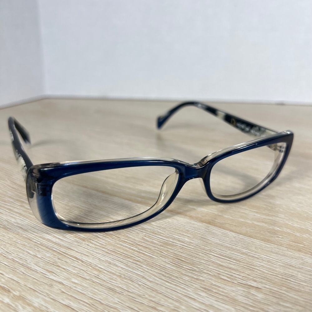 Mikli ML1261 C00L Eyeglasses Blue Black White Frames Only 55-16-135 France